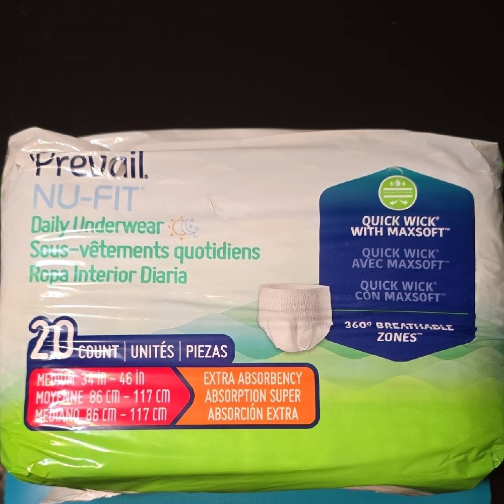 Prevail NU-FIT Daily Underwear - White
